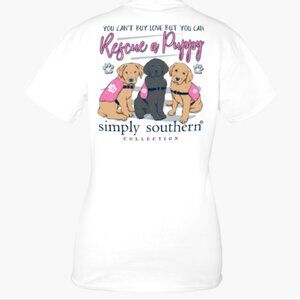 SIMPLY SOUTHERN RESCUE PUPPY TEE (NWOT)